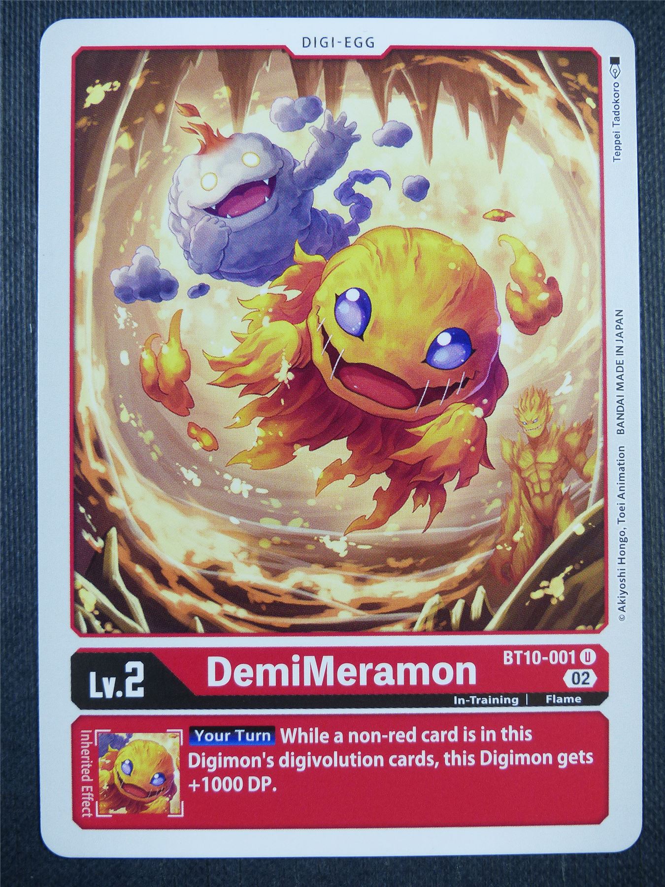 DemiMeramon BT10-001 U - Xros Encounter - Digimon Card #989