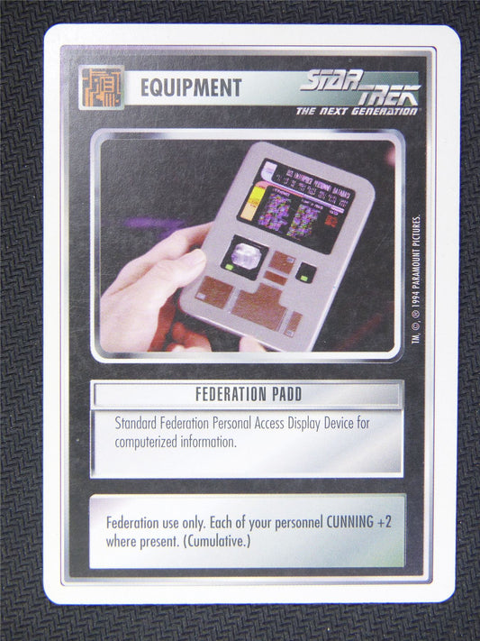 Equipment Federation Padd - Star Trek Next Gen Card #4R6