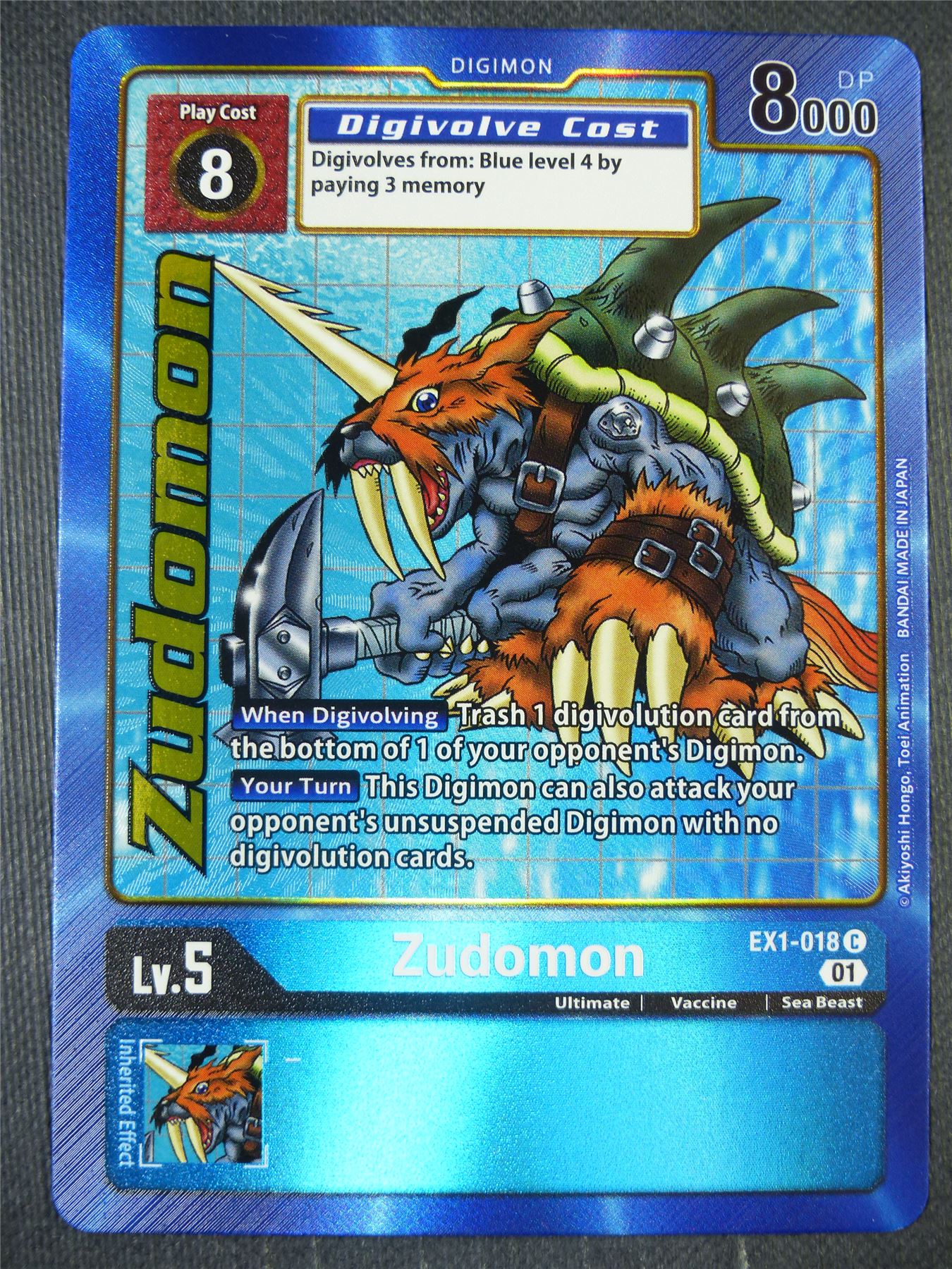 Zudomon EX1-018 C Alt Art - Digimon Card #8JP