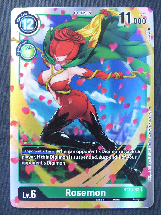 Rosemon BT1-082 SR - Digimon Cards #P1