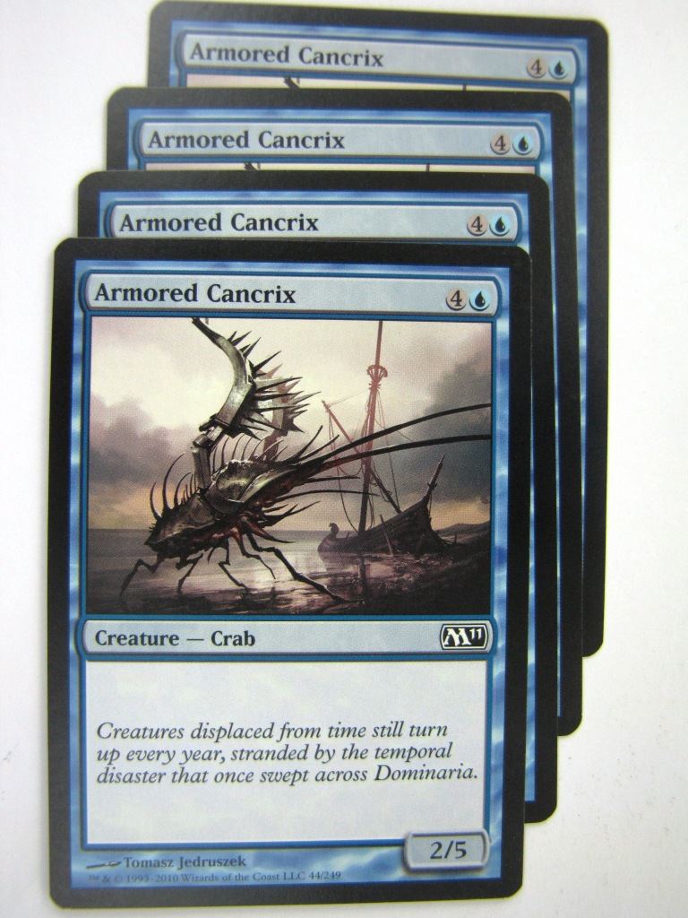 MTG Magic Played Cards: ARMORED CANCRIX x4 # 7J86