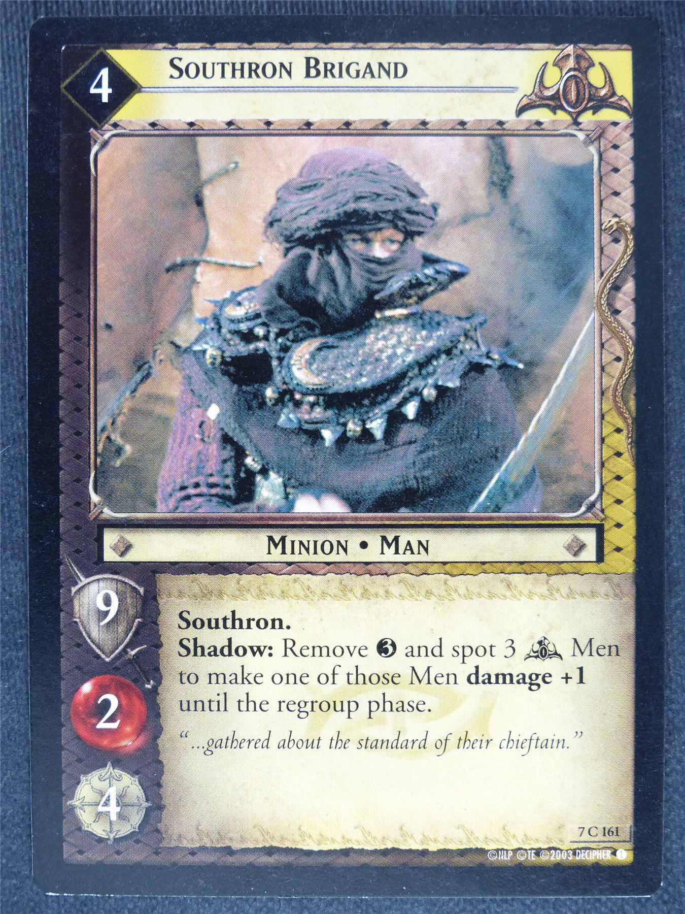 Southron Brigand 7 C 161 - played - LotR Cards #GE