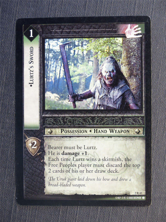 Lurtz's Sword 2 R 43 - LotR Cards #65M