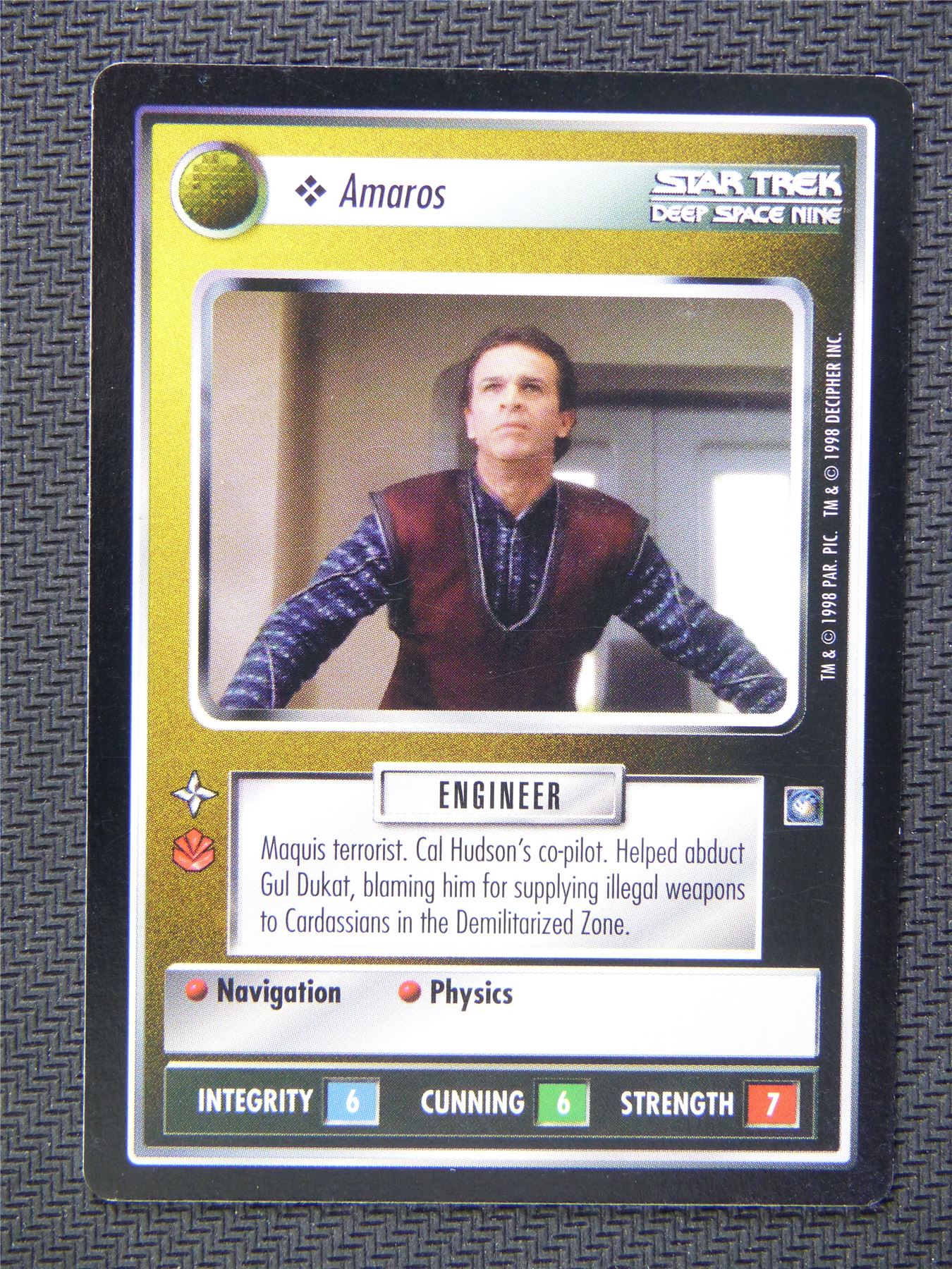 Amaros Black Border - Star Trek CCG Deep Space Nine #51M