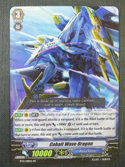 Cobalt Wave Dragon BT13 RR - Vanguard Card #6PV