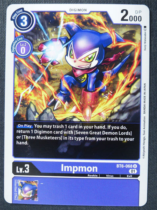 Impmon BT6-068 U - Digimon Card #4JE