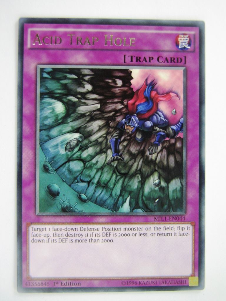 Yugioh Cards: ACID TRAP HOLE MIL1 RARE # 11J6