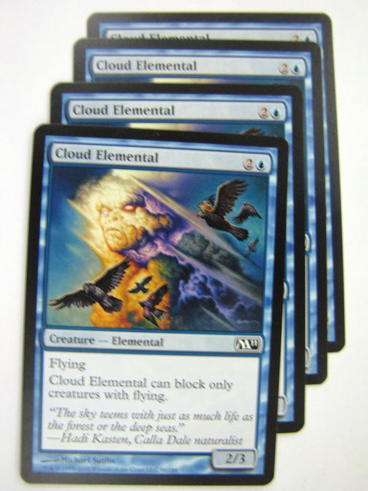 MTG Magic Played Cards: CLOUD ELEMENTAL x4 # 8A6