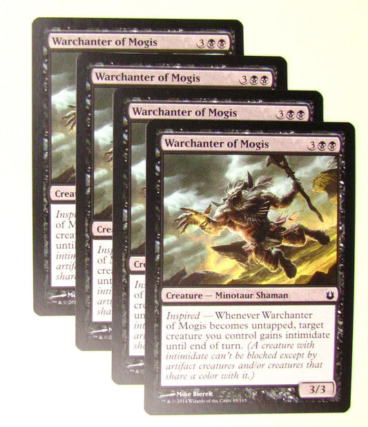 MTG Magic the Gathering Born of the Gods: Warchanter of Mogis x4