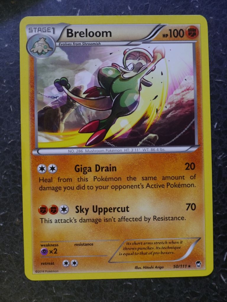 Pokemon Cards: BRELOOM 50/111 RARE # 6B81