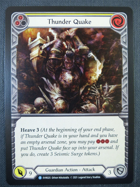 Thunder Quake Yellow - 1st ed Everfest - Flesh & Blood Card #6HN