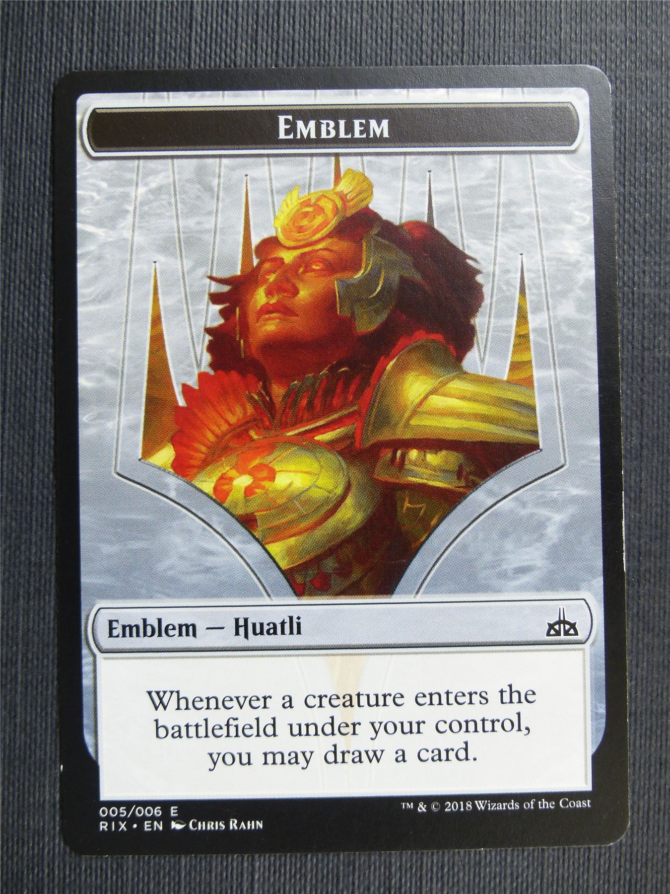 Huatli Emblem Token - Mtg Magic Cards #43Y