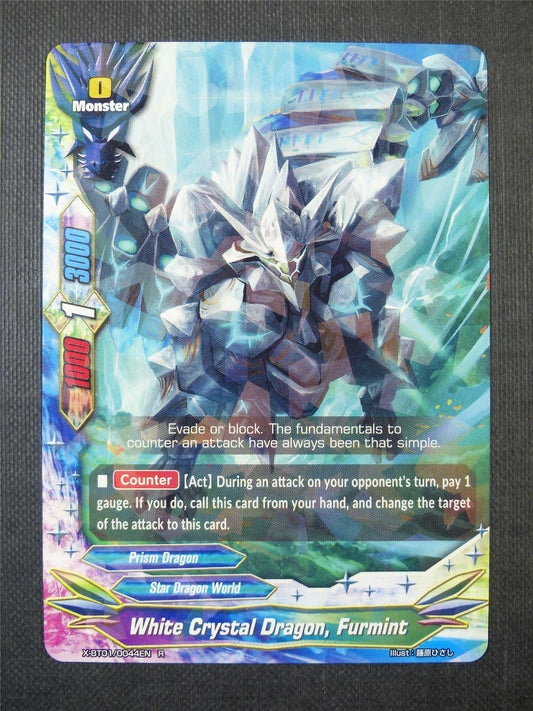 White Crystal Dragon Furmint R - Buddyfight Card #55