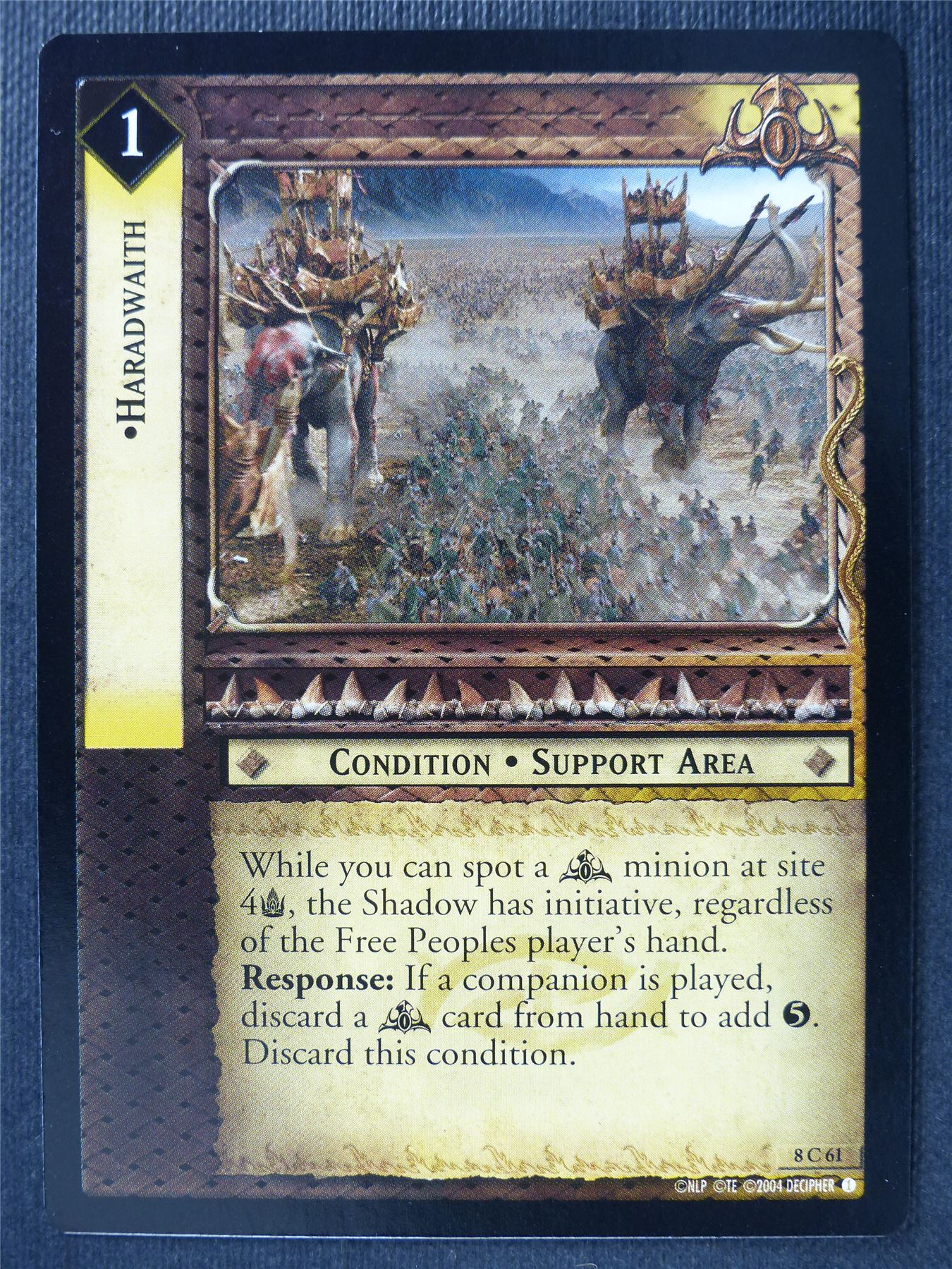 Haradwaith 8 C 61 - LotR Card #3FD