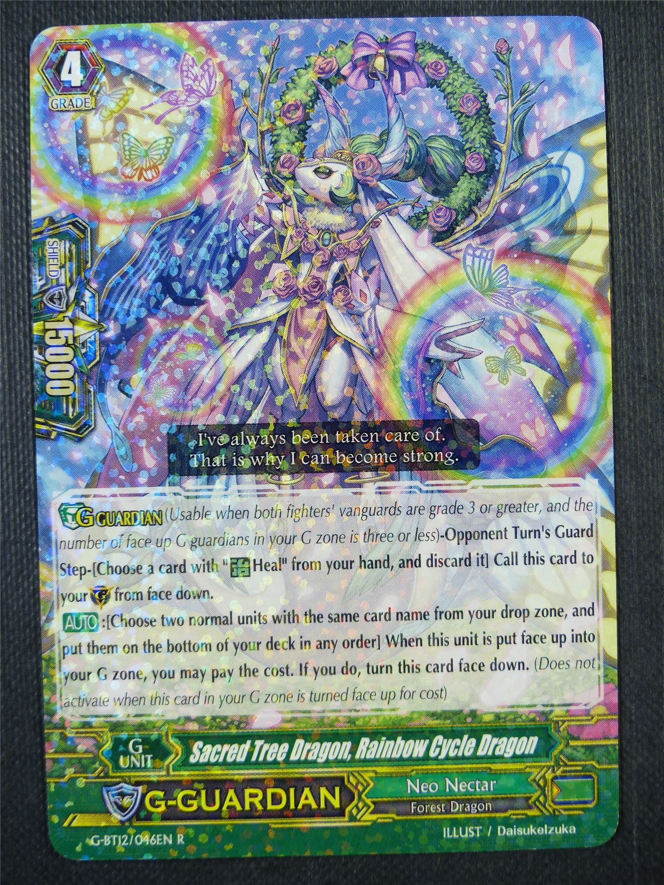 Sacred Tree Dragon Rainbow Cycle Dragon G-BT12 R - Vanguard Card #7YS