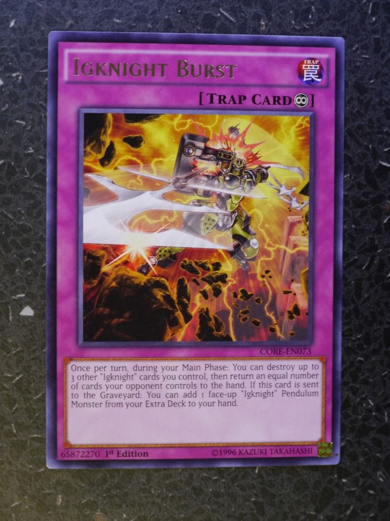 Yugioh Cards: IGKNIGHT BURST CORE ULTRA RARE # 3F14