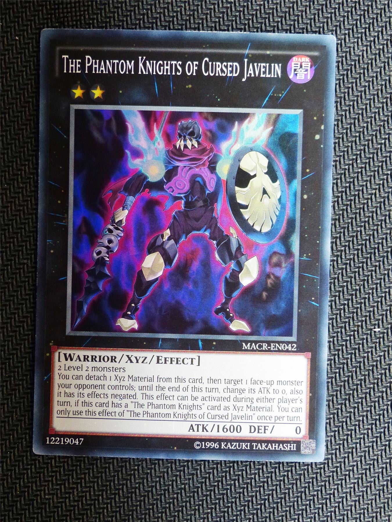 The Phantom Knights of Cursed Javelin - MACR - Super Rare - Yugioh Card # 1C35