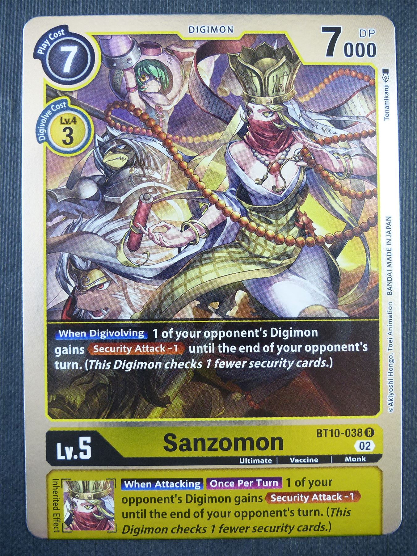 Sanzomon BT10-038 R - Xros Encounter - Digimon Card #96U