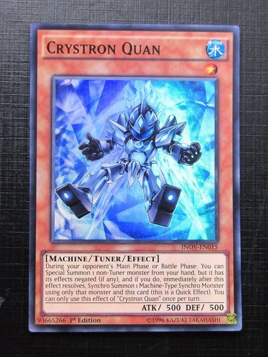 Yugioh Cards: CRYSTRON QUAN INOV SUPER RARE # 29F81