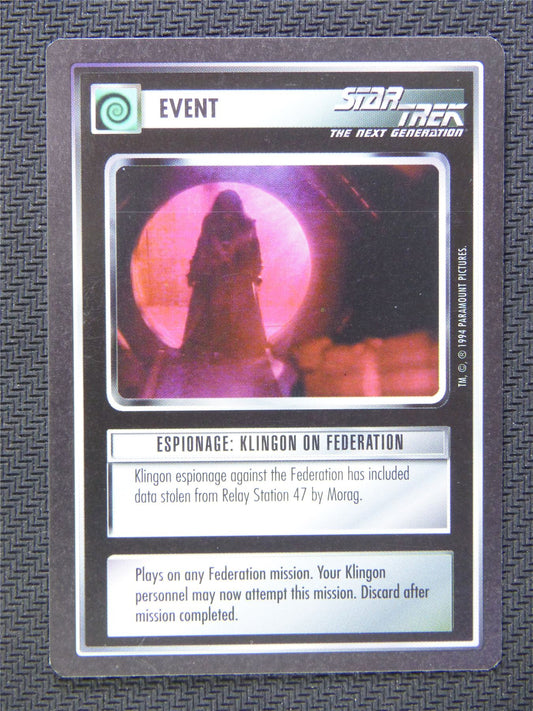 Event Espionage Klingon on Federation - Star Trek CCG Next Gen #56N