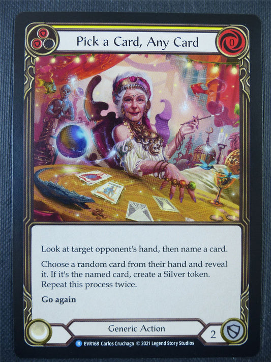 Pick a Card any Card Yellow - 1st ed Everfest - Flesh & Blood Card #6IR