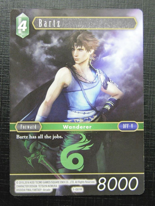 Final Fantasy Cards: BARTZ 1-081R # 27D79