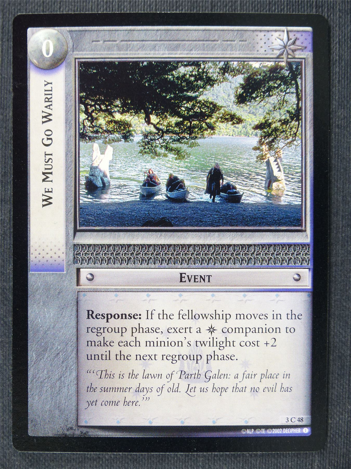 We Must Go Warily 3 C 48 - LotrR Cards #3DG