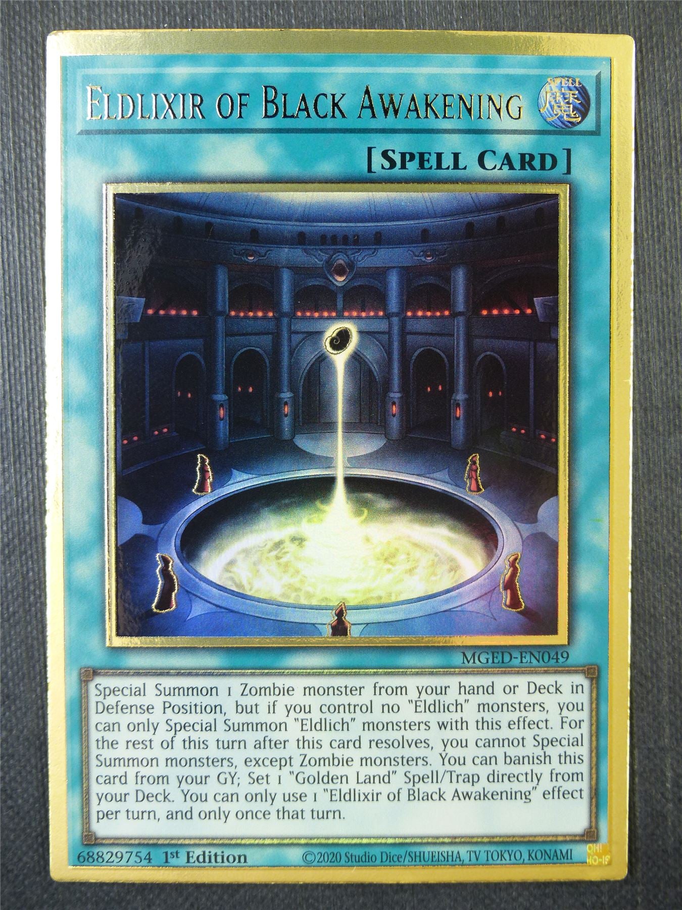 Eldlixir of Black Awakening MGED Gold Rare - 1st ed Yugioh Card #8EU