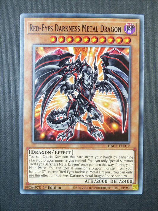 Red-Eyes Darkness Metal Dragon HAC1 - 1st ed Yugioh Card #9R9