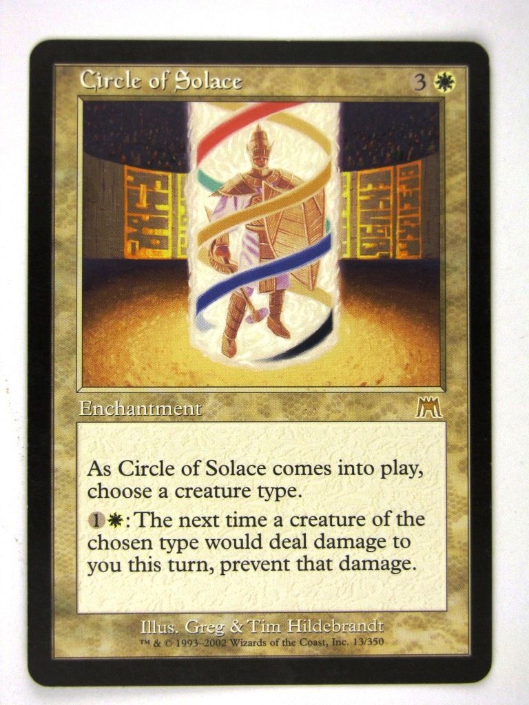 Mtg - CIRCLE OF SOLACE - Played Rare