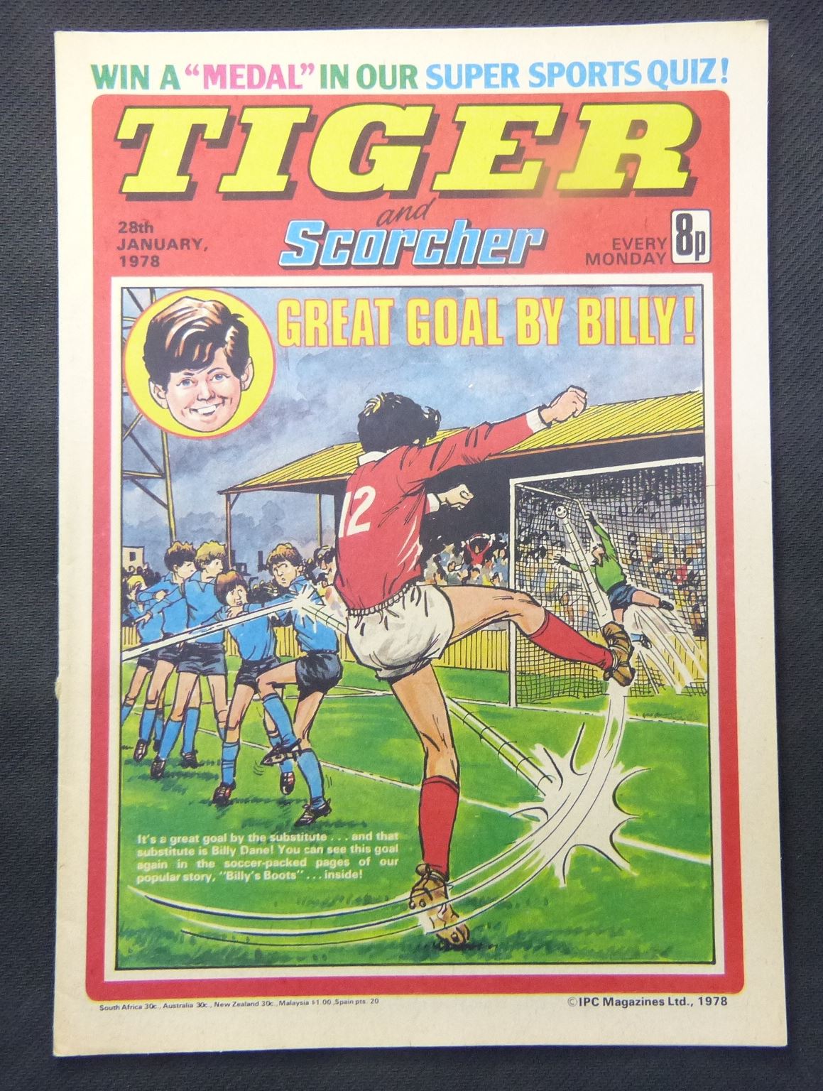 Tiger And Scorcher Comic - 28 Jan 1978 #JB