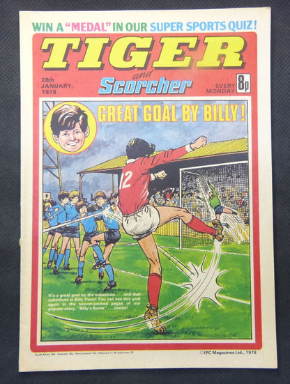 Tiger And Scorcher Comic - 28 Jan 1978 #JB