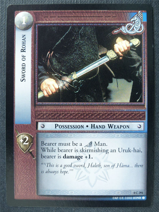 Sword of Rohan 4 C 291 - LotR Card #3GR