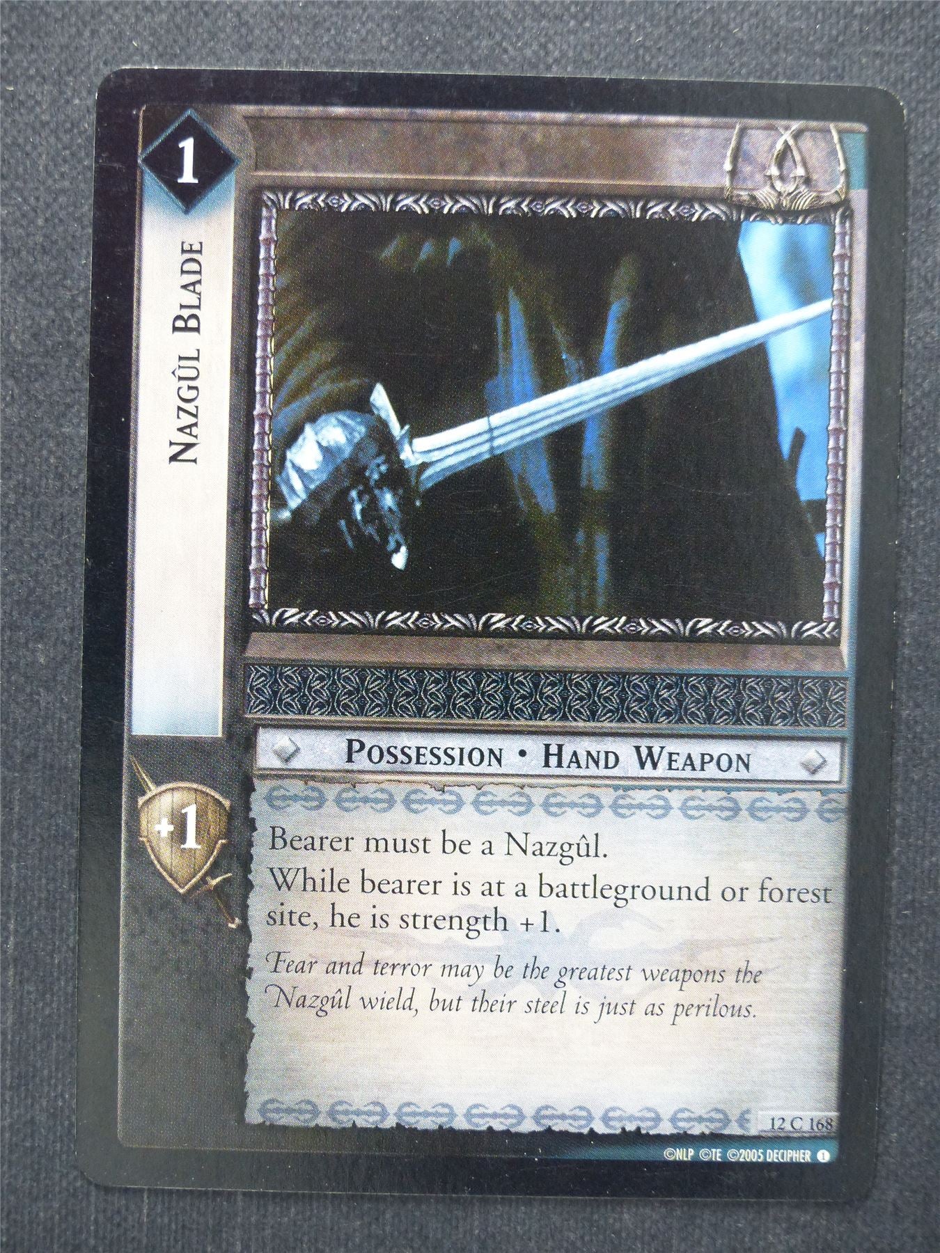 Nazgul Blade 12 C 168 - LotR Cards #O8