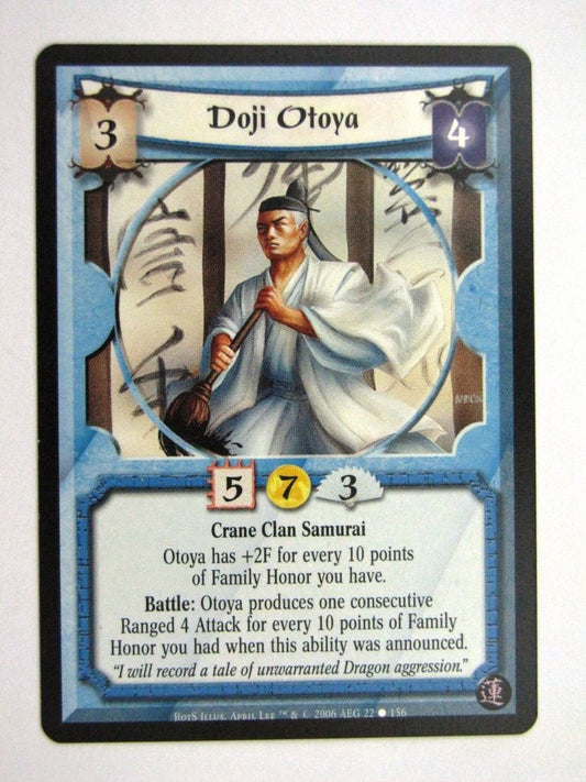 Vintage L5R Cards: DOJI OTAYA # 27G65