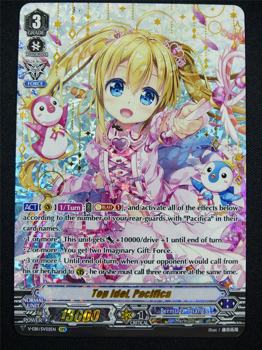 Top Idol Pacifica V-EB11 SVR - Vanguard Card #UJ