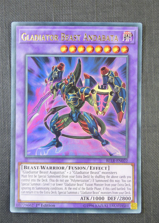 Gladiator Beat Andabata BLLR 1st Ed - Ultra Rare - Yugioh Card #7EI