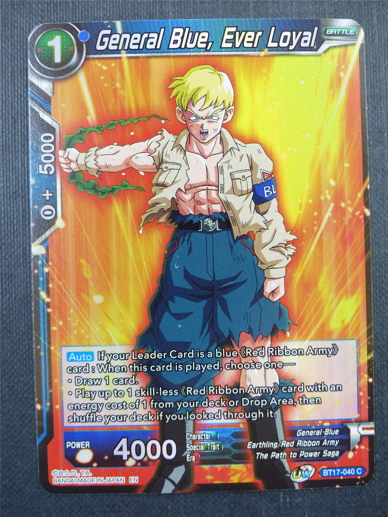General Blue Ever Loyal Foil - Dragon Ball Super Card #48E