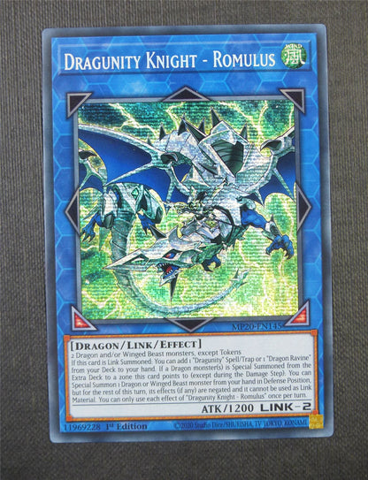 Dragunity Knight Romulus MP20 Secret Rare 1st Ed - Yugioh Card #576