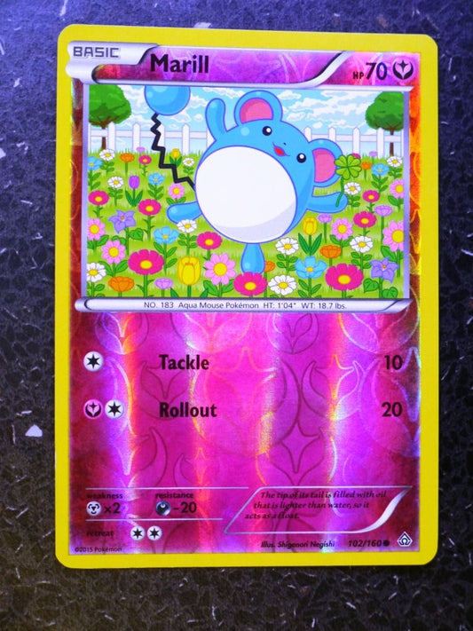 Pokemon Cards: MARILL 102/160 REVERSE HOLLOW # 4F76