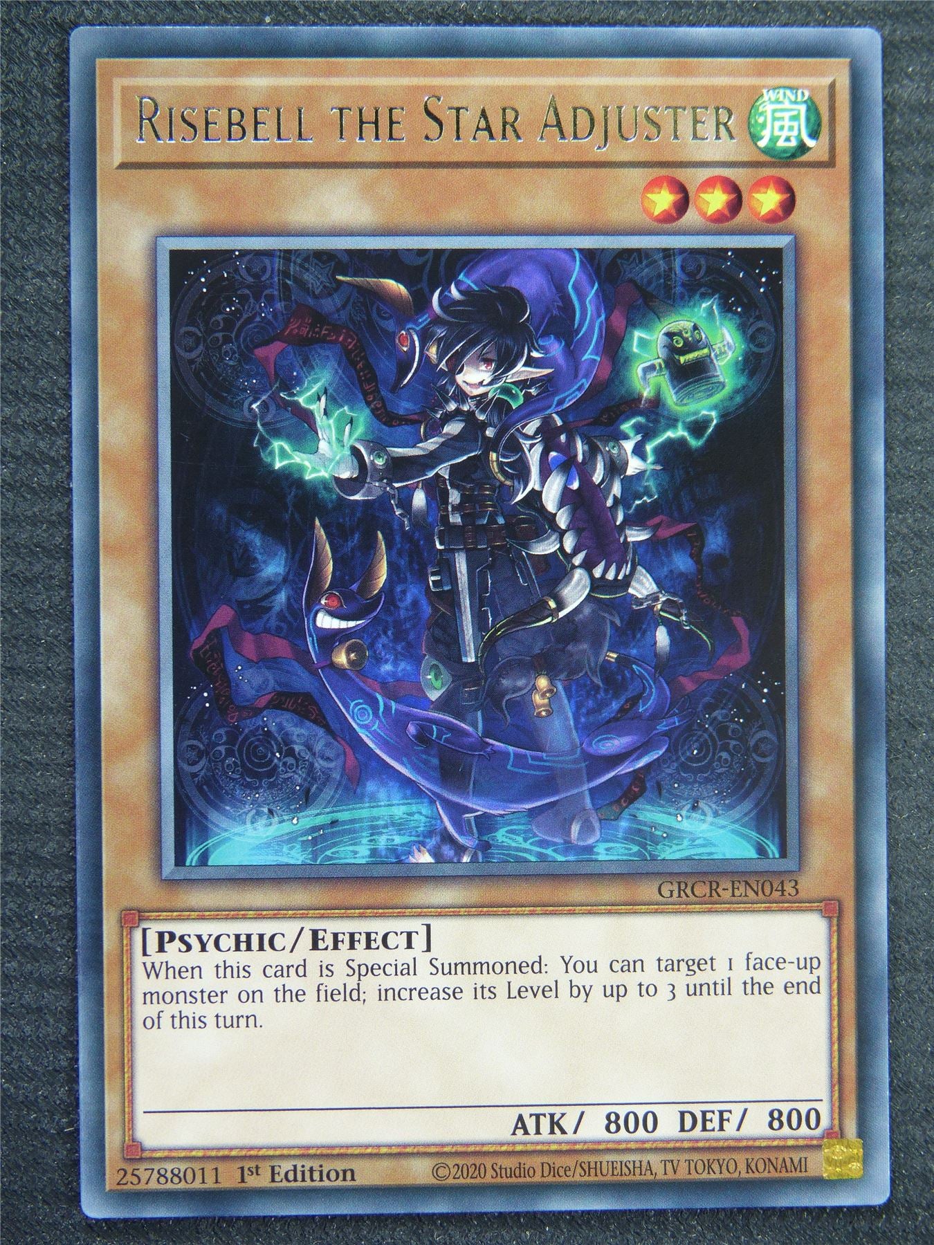 Risebell The Star Adjuster GRCR Rare - 1st ed - Yugioh Card #8RJ