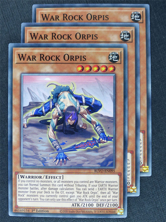 War Rock Orpis x3 - Yugioh Cards #XK