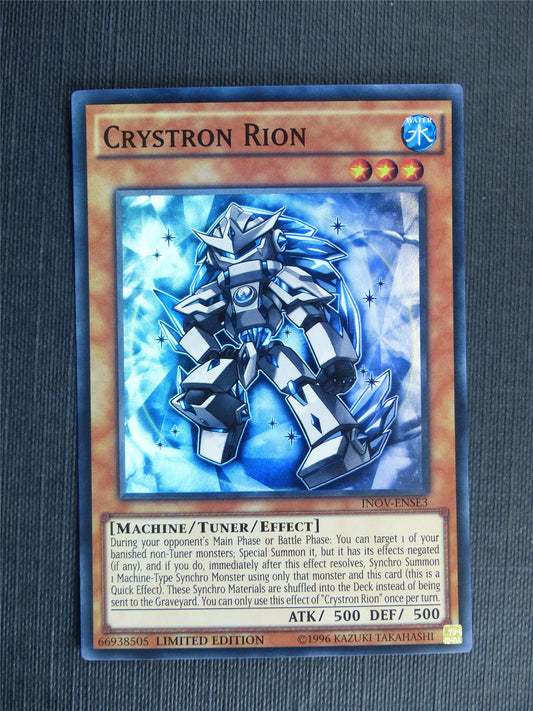 Crystron Rion INOV Super Rare - limited ed - Yugioh Cards #XW