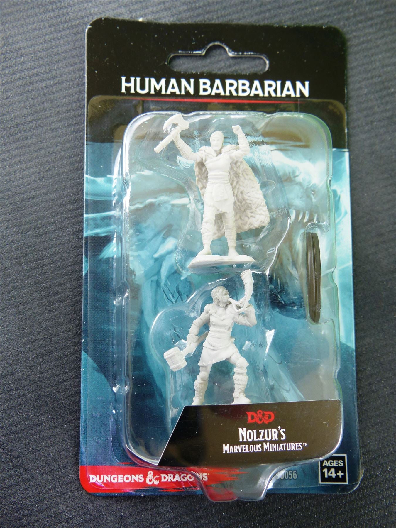 Human Barbarian Miniature - Dungeons and Dragons #9R