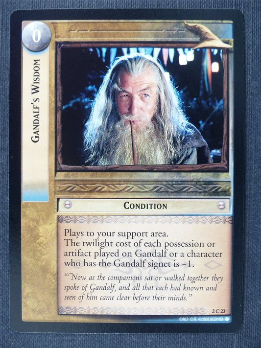 Gandalf's Wisdom 2 C 23 - LotrR Cards #3EH