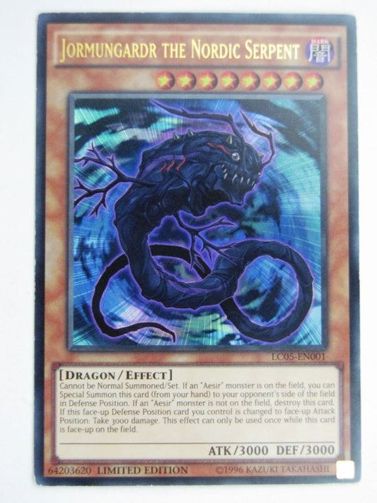 Yugioh Played Cards: JORMUNGARDR THE NORDIC SERPENT LC05 ULTRA RARE # 29G85