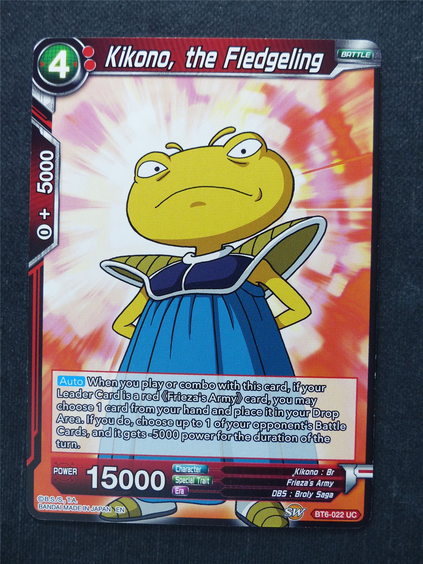 Kikono the Fledgeling - Dragon Ball Super Cards #9X