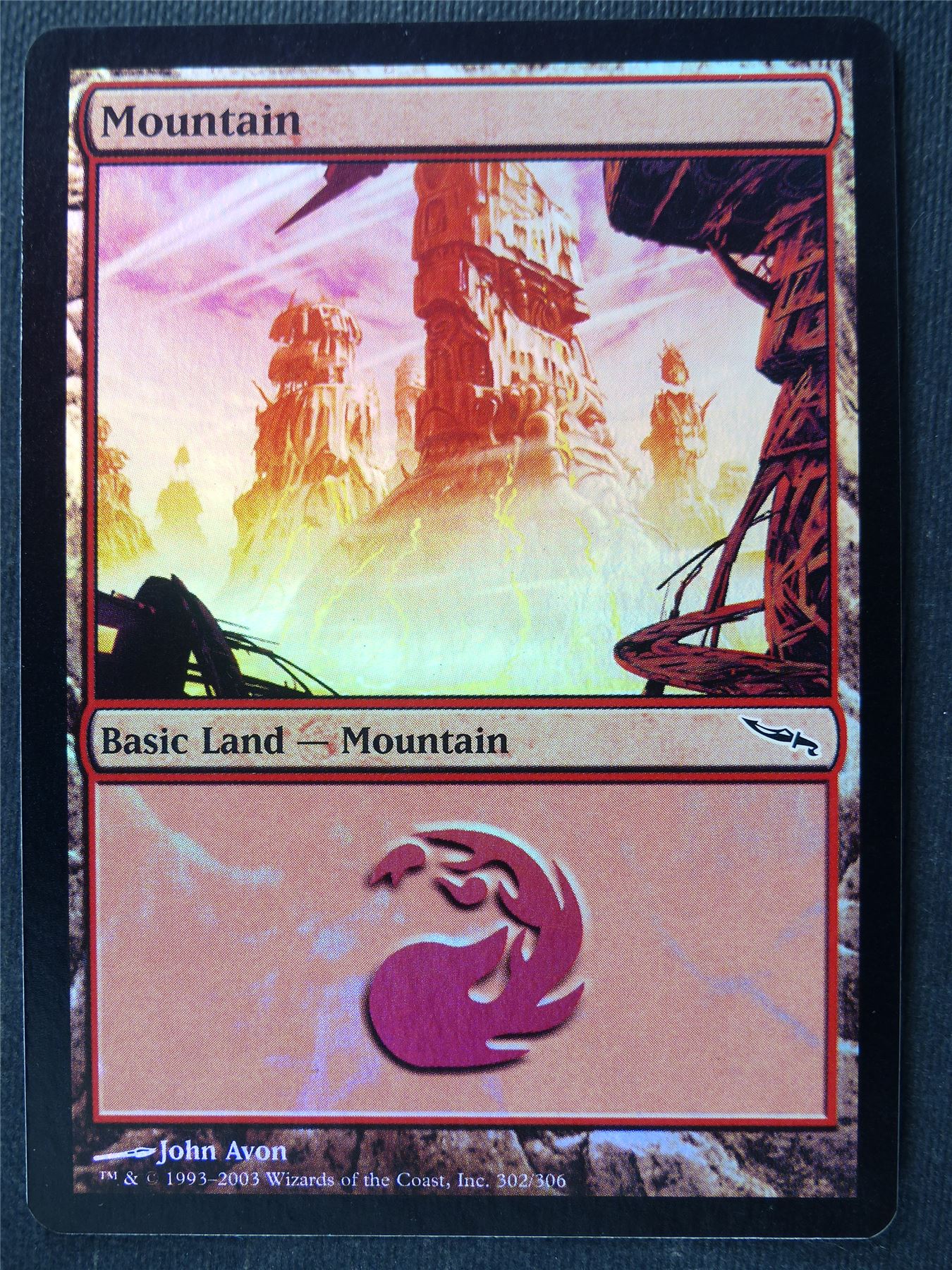 Mountain 302/306 Foil - Mirrodin - Mtg Magic Cards #2GZ
