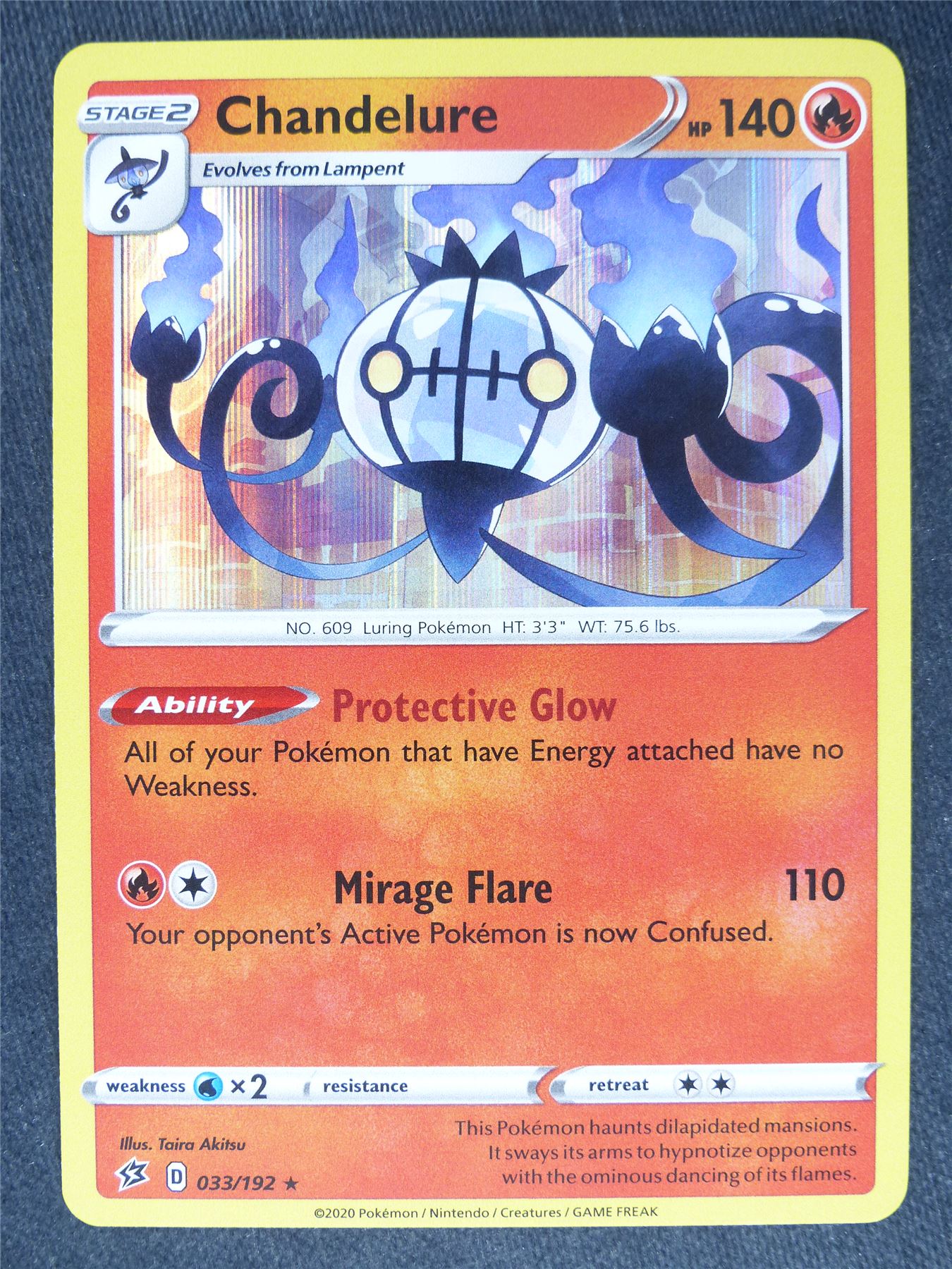 Chandelure 033/192 Holo - Pokemon Cards #56