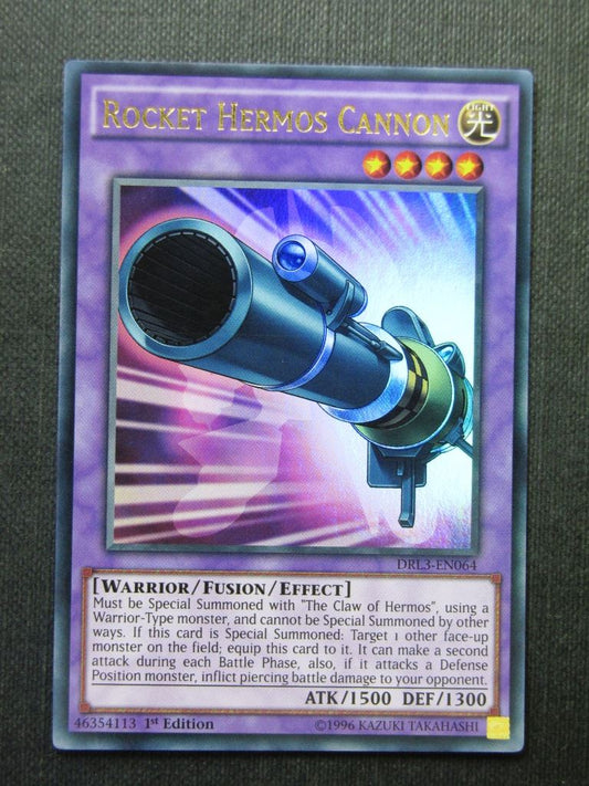 Rocket Hermos Cannon DRL3 Ultra Rare - 1st ed - Yugioh Cards #LP